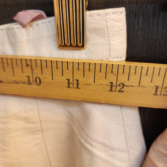 Vintage Leather Octopus Skirt with Hand Painted Purple Tentacles 4 - Picture 4 of 6